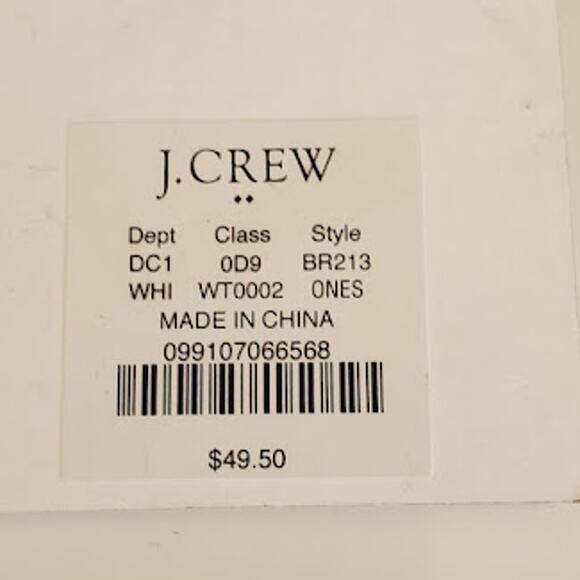 J. Crew Factory Raffia Fan Earrings White Multi-Colored Bead Accents Boho‎ NWT - Picture 5 of 7